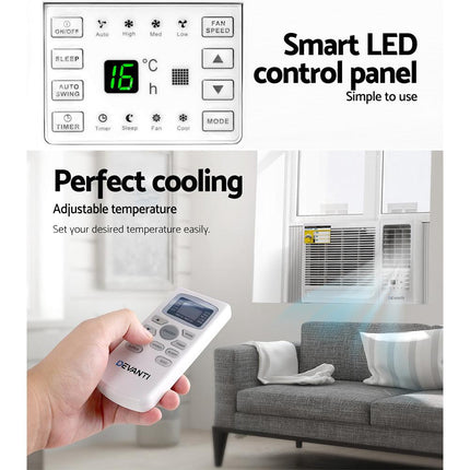 Devanti Window Air Conditioner 1.7kW.
