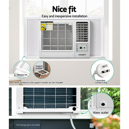 Devanti Window Air Conditioner 1.7kW.