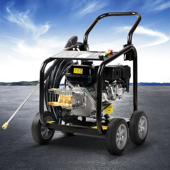 Giantz Petrol High Pressure Cleaner Washer 20M Hose Gurney.