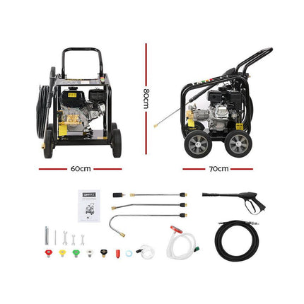 Giantz Petrol High Pressure Cleaner Washer 20M Hose Gurney.