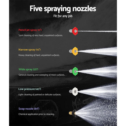 Giantz Petrol High Pressure Cleaner Washer 20M Hose Gurney.