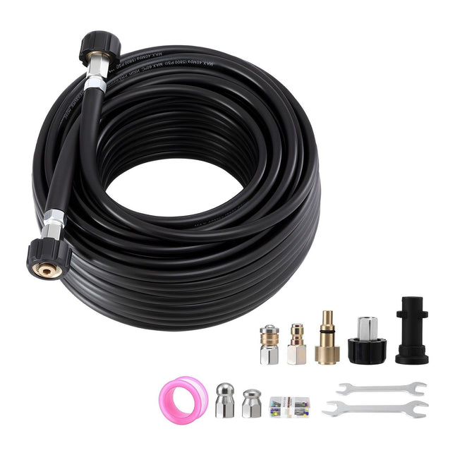 Giantz Pressure Washer Hose 30M 5800PSI Power Replacement Extension 1/4'' Quick Connect.