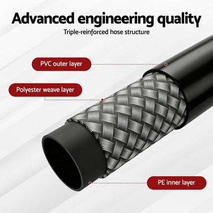 Giantz Pressure Washer Hose 30M 5800PSI Power Replacement Extension 1/4'' Quick Connect.