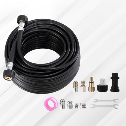 Giantz Pressure Washer Hose 30M 5800PSI Power Replacement Extension 1/4'' Quick Connect.