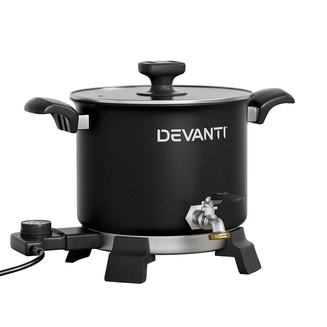 Devanti 5L Wax Melter Candle Making 1200W Melting Pot Furnace Quick Pour Spout Soy Soap.