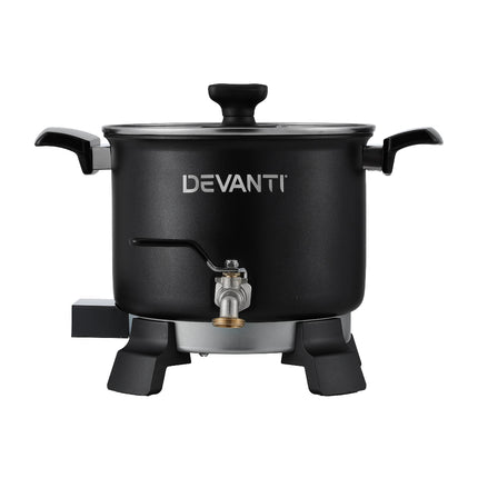 Devanti 5L Wax Melter Candle Making 1200W Melting Pot Furnace Quick Pour Spout Soy Soap.