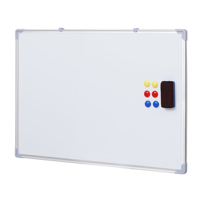 Magnetic Whiteboard 60x90cm Erase Board Marker Eraser Tray Home Office School.
