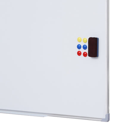 Magnetic Whiteboard 90x120cm Erase Board Marker Eraser Tray Home Office School.