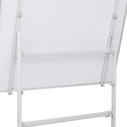 90x120cm Standing Whiteboard with Wheels Magnetic Double-Sided Erase Board.