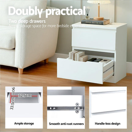 Artiss King Single Bed Frame and Bookshelf.