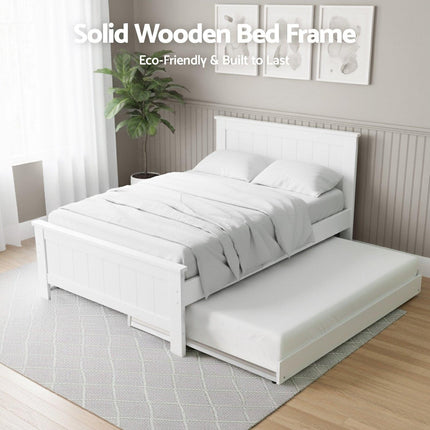Artiss Bed Frame King Single and Bookshelf.