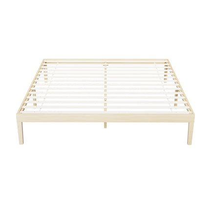 Artiss Bed Frame King Size Wooden Base Mattress Platform Timber Pine BRUNO.