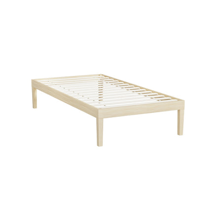 Artiss Bed Frame Single Size Wooden Base Mattress Platform Timber Pine BRUNO.