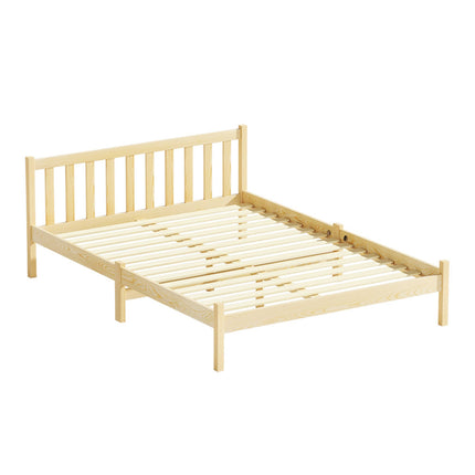 Artiss Bed Frame Double Size Wooden Oak SOFIE.