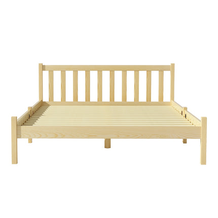 Artiss Bed Frame Double Size Wooden Oak SOFIE.