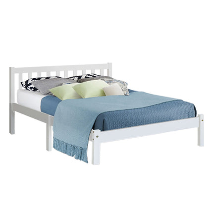 Artiss Bed Frame Queen Size Wooden White SOFIE.