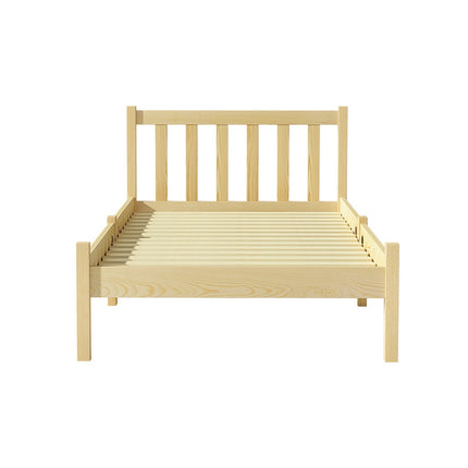 Artiss Bed Frame Single Size Wooden Oak SOFIE.
