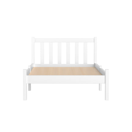 Artiss Bed Frame Single Size Wooden White SOFIE.
