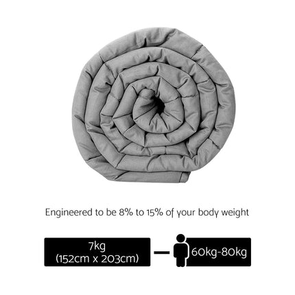 Giselle Weighted Blanket 7KG Deep Relax.
