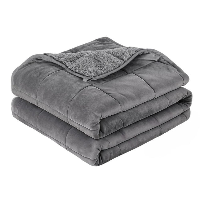 Giselle 6.8KG Weighted Blanket Adults Kid Anti Anxiety Gravity Blankets Sherpa Fleece.