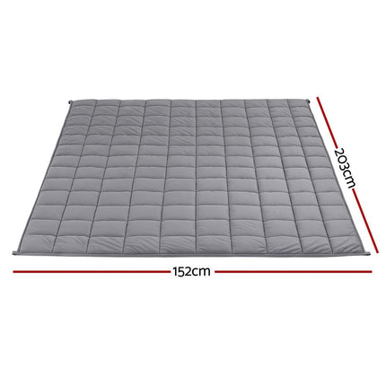 Giselle 9KG Weighted Blanket Adults Kid Anti Anxiety Gravity Blankets Sherpa Fleece.