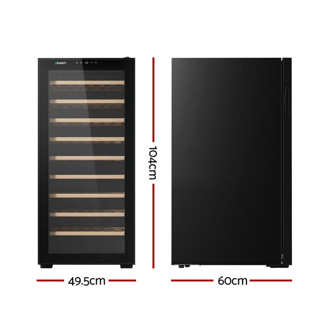 Devanti Wine Fridge Cooler 66 Bottles.