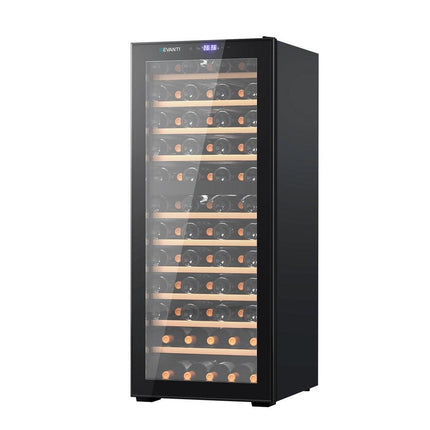 Devanti Wine Fridge Cooler Compressor Dual Zone 80 Bottles.