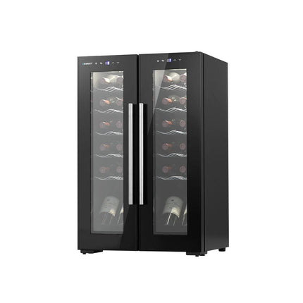 Devanti Wine Fridge Cooler Dual Zone 24 Bottles.