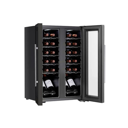Devanti Wine Fridge Cooler Dual Zone 24 Bottles.