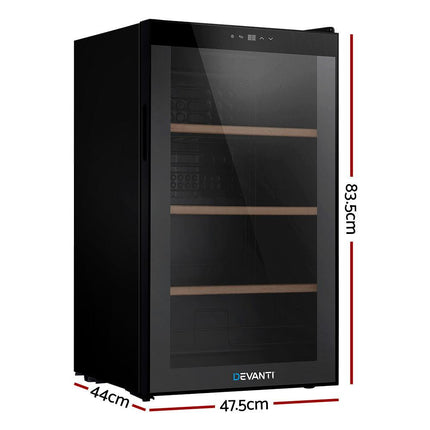 Devanti Wine Fridge Cooler 34 Bottles.