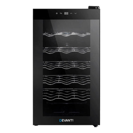 Devanti Wine Fridge Cooler 18 Bottles.