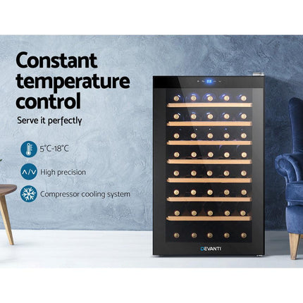 Devanti Wine Fridge Cooler 51 Bottles.