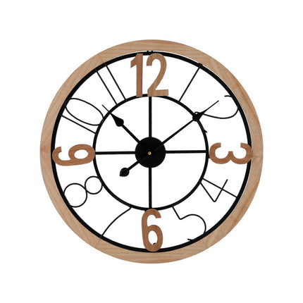 Artiss 60CM Wall Clock Wooden.