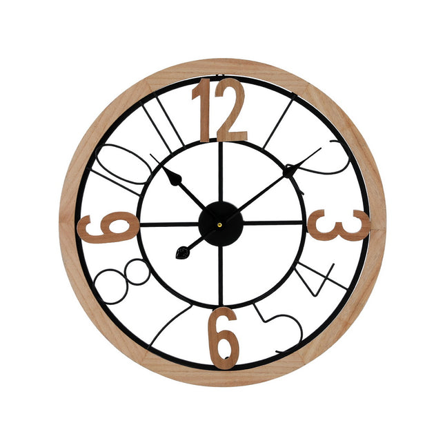 Artiss 60CM Wall Clock Wooden.