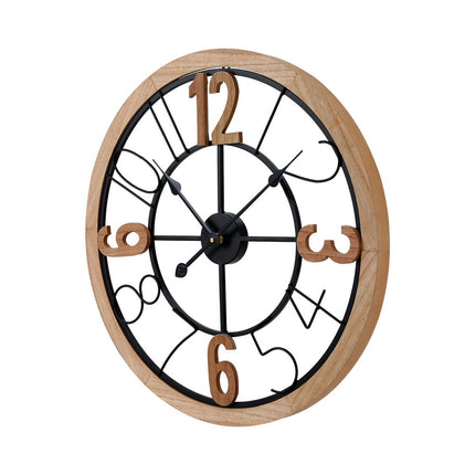 Artiss 60CM Wall Clock Wooden.