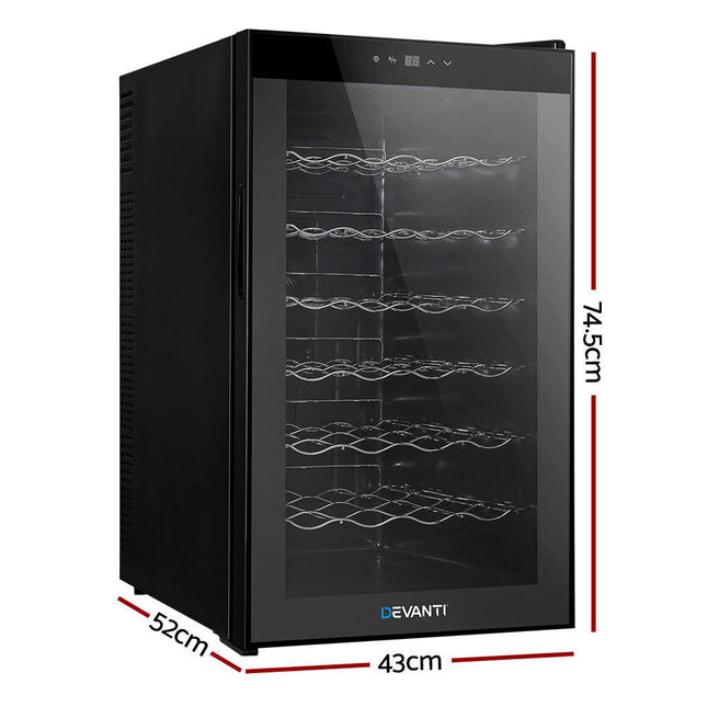 Devanti Wine Fridge Cooler 28 Bottles.