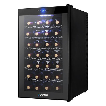 Devanti Wine Fridge Cooler 28 Bottles.