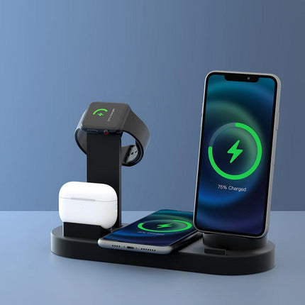 Devanti 4-in-1 Wireless Charger Dock Multi-function Charging Station for Phone.