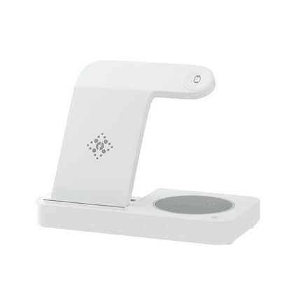 Devanti 4-in-1 Wireless Charger Dock Fast Charging for Phone White.