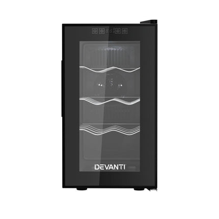 Devanti Wine Fridge Cooler 8 Bottles.