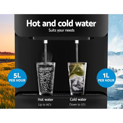 Devanti Water Cooler Dispenser Stand Black.