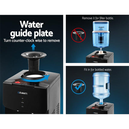 Devanti Water Cooler Dispenser Stand Black.