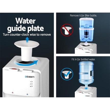 Devanti Water Cooler Dispenser Stand White.