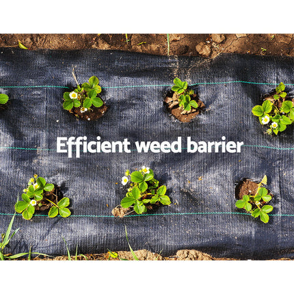 Instahut 3.66x50m Weed Mat Weedmat Control Plant.