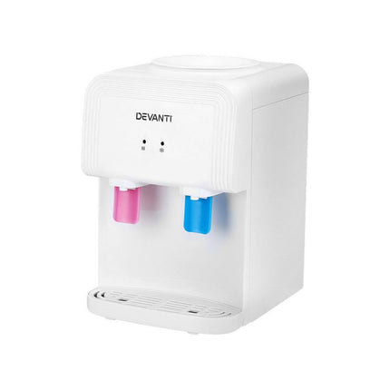 Devanti Water Cooler Dispenser Bench Top White.