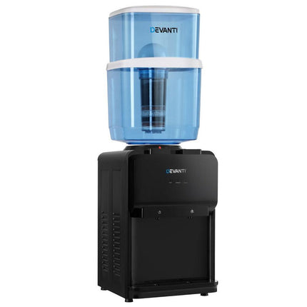 Devanti Water Cooler Dispenser Bench Top 22L Black.