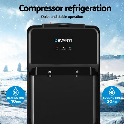 Devanti Water Cooler Dispenser Bench Top 22L Black.