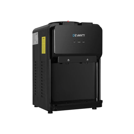 Devanti Water Cooler Dispenser Bench Top Black.
