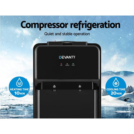 Devanti Water Cooler Dispenser Bench Top Black.