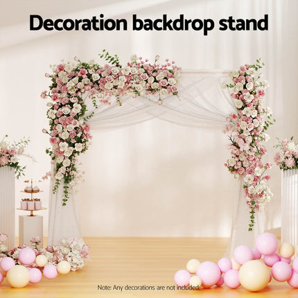 2M Backdrop Stand Wedding Background Decoration Party Flower Balloon Display Golden.